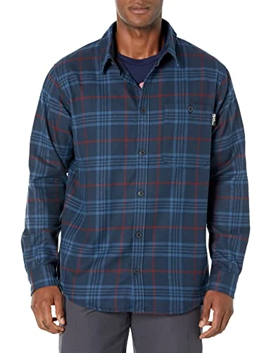 Men's Cabin View Shirt, Night Blue Checks, M