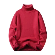 Men's Cable Knit Sweater Casual Crewneck Long-Sleeve Fisherman Pullover Classic-Fit Cable Knit Sweater Fall Basic Pullover Knitwear Raves Cardigan Sweaters Watermelon Red
