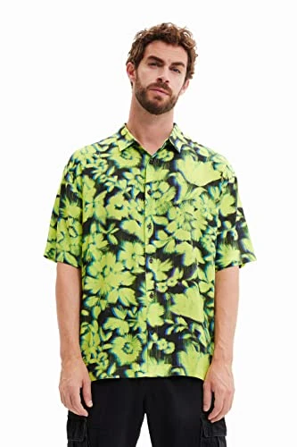 Men's Cam_Berto 2000 Black Shirt, Collar Size: 17.5