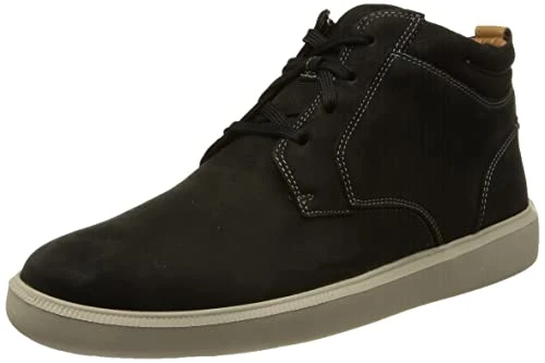 Men's Cambro High Sneaker, Black Nubuck, 9 UK