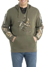 Men's Camo Outfitter Hoodie, Army, L