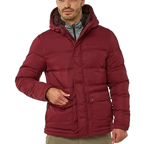 Mens Campellio Hooded Jacket LRG Loganberry