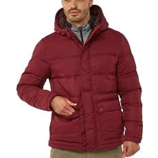 Mens Campellio Hooded Jacket LRG Loganberry