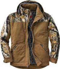 Men's Canvas Cross Trail Workwear Coat, Barley, L Men's Canvas Cross Trail Workwear Coat, Barley, L