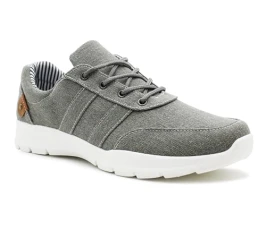 Mens Canvas Denim Lace Up Trainers Smart Casual Flat Low Top Sneaker Pumps (Grey, UK Footwear Size System, Adult, Men, Numeric, Medium, 8) Mens Canvas Denim Lace Up Trainers Smart Casual Flat Low Top Sneaker Pumps (Grey, UK Footwear Size System, Adult, Men, Numeric, Medium, 8)