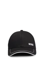 Mens Cap-1 Logo-Detail Cap in Cotton Twill Mens Cap-1 Logo-Detail Cap in Cotton Twill