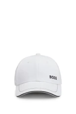 Mens Cap-1 Logo-Detail Cap in Cotton Twill Mens Cap-1 Logo-Detail Cap in Cotton Twill