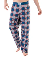 Mens Captain America Lounge Pants, Multicoloured, M