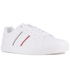 Men's Capto Casual Lace-Up Shoe,Classic Low Top Loafer, Fashion Sneaker-White Size-12