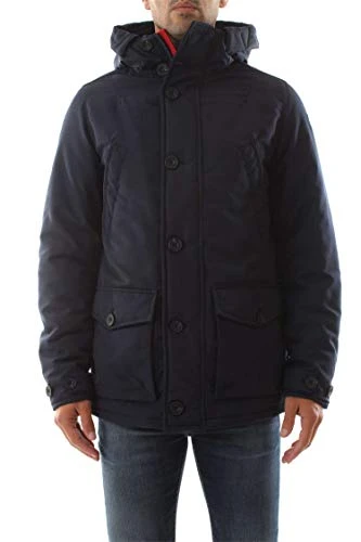 Men's Cardiff Jacket with Adjustable Cuffs in Navy Blue - XL