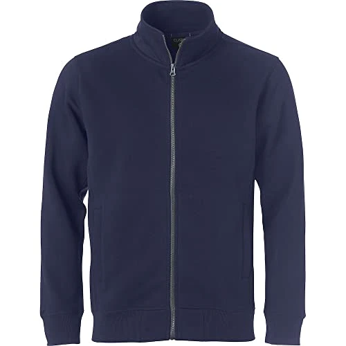Men's cardigan with zip zip, cotton, elasticated ribs, outer pockets, flatlock seams, for hiking, travel, leisure, red, XXXXXL