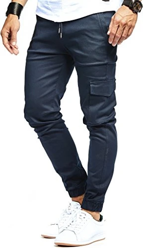 Men's Cargo Pants Chino Chino LN-8071 Blue XX-Large