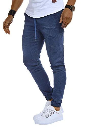 Men's Cargo Pants Chino Chino LN-8291 Blue Small