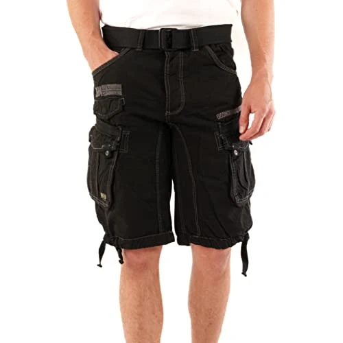 Men's Cargo short People - Black, XXL