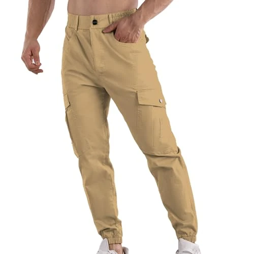 Men's Cargo Trousers, Cargo Jogger Chino Stretch Trousers, Slim Fit Cargo Trousers, Men's Cargo Trou