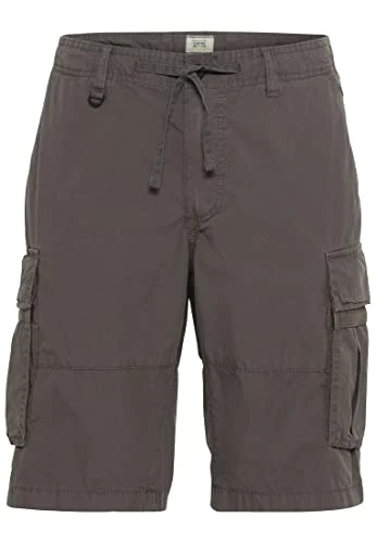 Men's Cargo Trousers in Regular fit Made of Pure Cotton Shorts, Charcoal, 38W