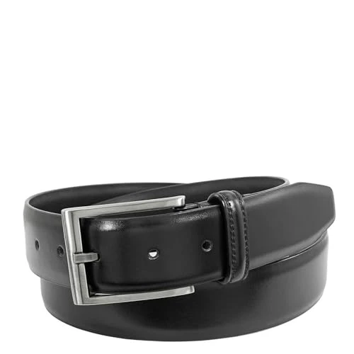 Men's Carmine 33mm Leather Dress Belt, Black, 34