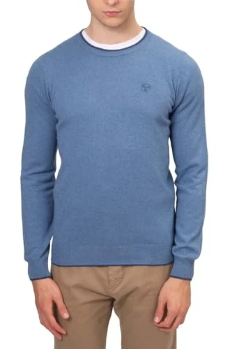 - Men's Cashmere Blend Pullover, sky blue, 3XL