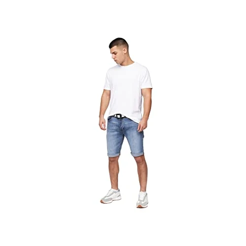 Mens Casual Cargo Combat Shorts Cotton Summer Knee Length Pants(30W/REESTIER-LIGHT)