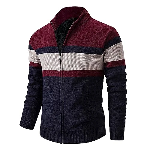 Men's Casual Cotton Military Bomber Jacket Winter Outerwear Comfort Parka Coats For Men Tall Street Wear Lightweight Jackets for Men Uk Men's Outdoor Waterproof Jackets