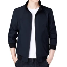 Men's Casual Long Sleeve Autumn Winter Stand-Up Collar Top Blouse Coat Jacket with Pockets Snowboard Jackets Men, blue, L Men's Casual Long Sleeve Autumn Winter Stand-Up Collar Top Blouse Coat Jacket with Pockets Snowboard Jackets Men, blue, L