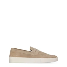 Mens Casual Suede Loafers Sand 10 (45)