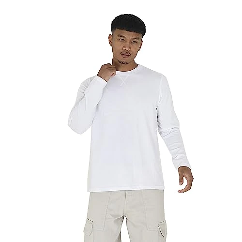 Mens Casual Tee Long Sleeve Top T-Shirt