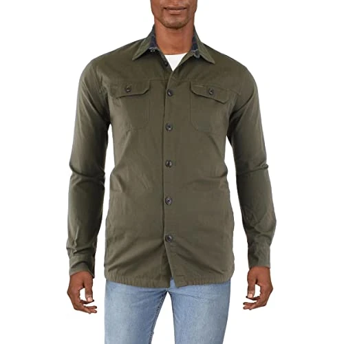 Men's Catbell Overshirt, Dk Olive, XXL