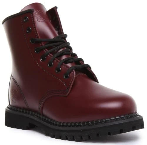 Mens Cedric 8 Hole Cherry Goodyear Welted Boot UK8/EU42