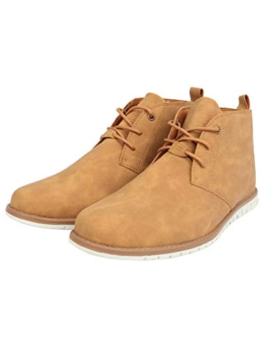 Men's Century Faux Leather Desert Boots - Tan - UK 8 - EU 42