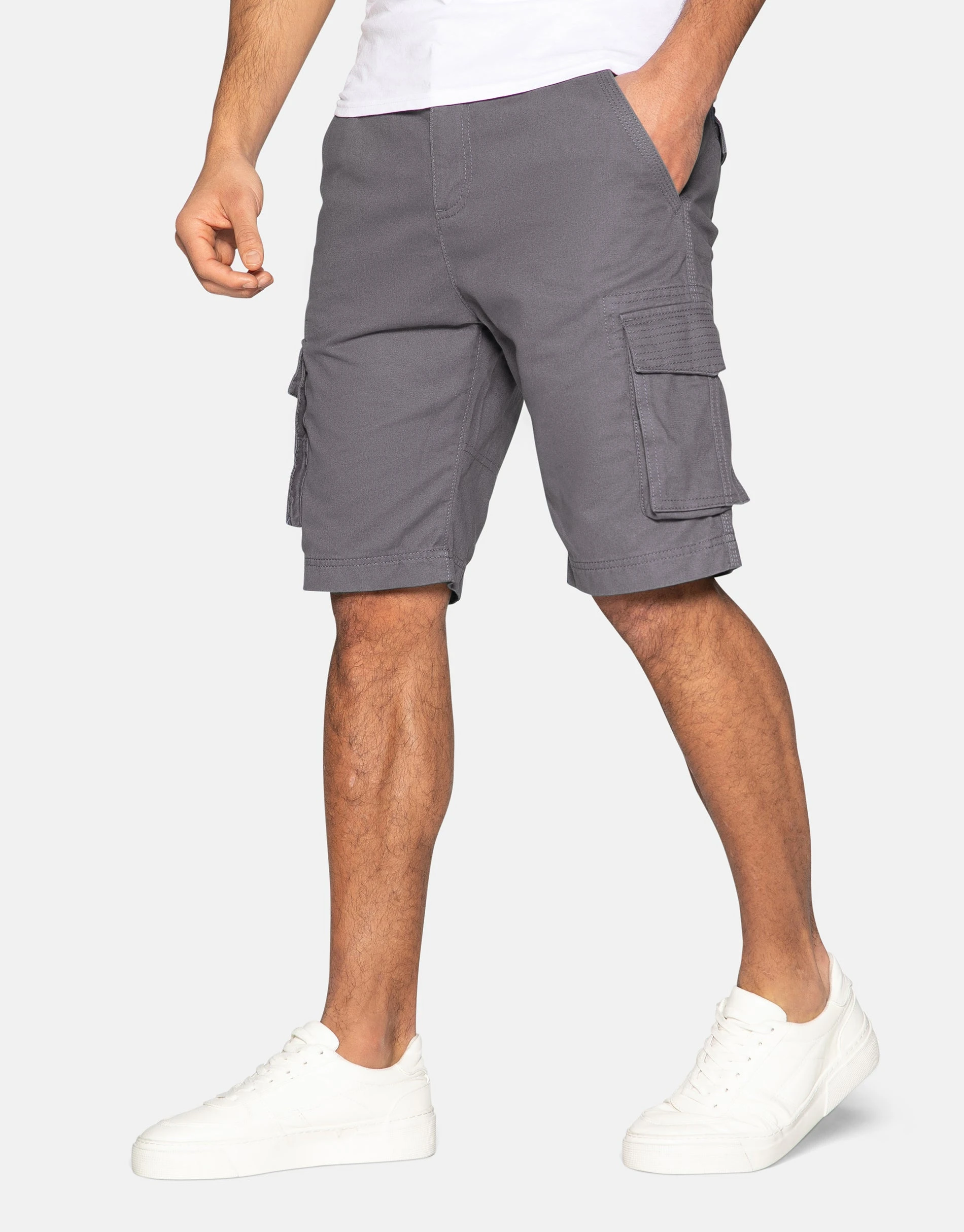 Men's Charcoal Cargo Shorts