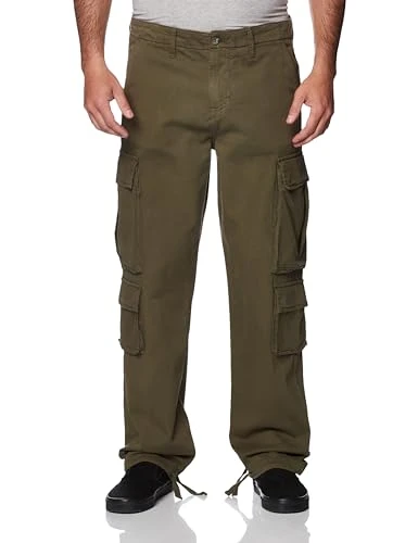 Men's Chevron Cargo Pants, Army Olive Multi, 38