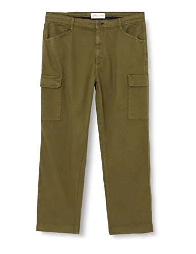 Men's Chinese Cargo Pants, Dark_Khaki, 30