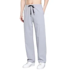 Men's Chino Trousers, Jogging Bottoms for Men, Lightweight, Quick-Drying Men's Trousers, Training Trousers with Elastic Band, Casual Stretch Sports Trousers, Baggy Fitness, Gym, Fabric Trousers, Yoga