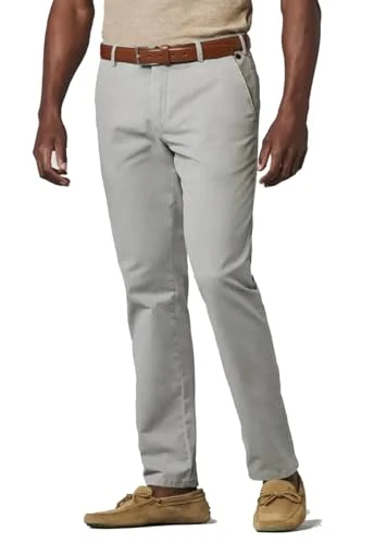 Mens Chino Trousers New York Grey/Beige (UK, Waist & Inseam, 40, 30, Grey/Beige)