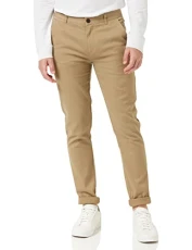 Men's Chinos, Endmore Twill Chinos with Stretch, Skinny Fit, Casual Trousers, Beige, 32W 34L Men's Chinos, Endmore Twill Chinos with Stretch, Skinny Fit, Casual Trousers, Beige, 32W 34L