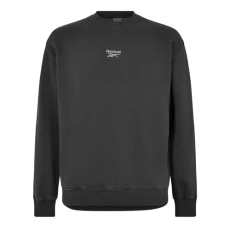 Mens Cl Wshd Vctor Crew Sweater Black/Black XL