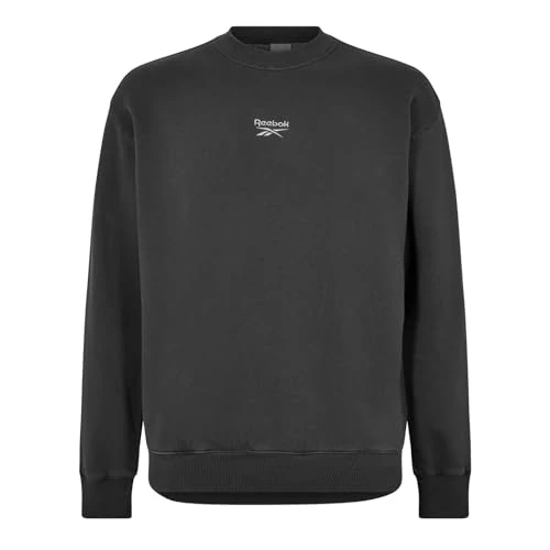 Mens Cl Wshd Vctor Crew Sweater Black/Black XL