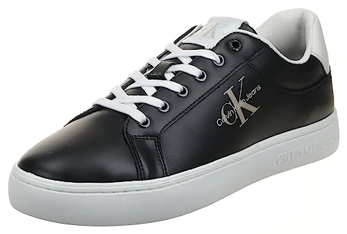 Men's Classic Cupsole Fluo Contrast YM0YM00603 Sneaker, Black (Black/Ancient White), 10.5 UK