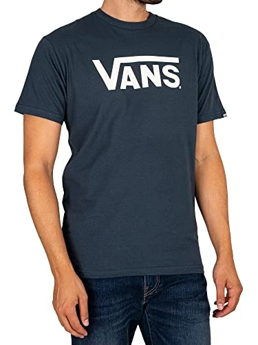 Men's Classic  Drop V T-Shirt, Indigo-marshmallow, XXL