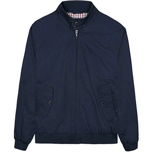Mens Classic Harrington Bomber Jacket Mod Ska 59148 - Navy Blue