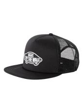 Mens Classic Off The Wall Flat Brim Trucker Baseball Cap Hat - Black Mens Classic Off The Wall Flat Brim Trucker Baseball Cap Hat - Black