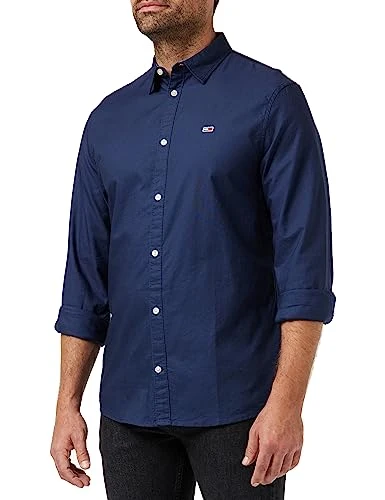 Men's Classic Oxford Shirt Long Sleeve, Blue (Twilight Navy), S