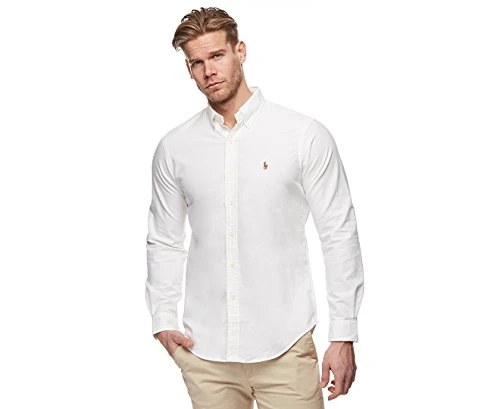 Men's Classic Oxford Shirt, White, X-Large