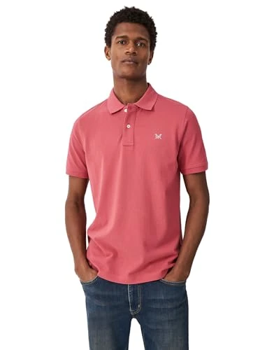 Mens Classic Pique Polo Shirt XL Summer Berry