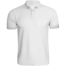 Mens Classic Plain Short Sleeve Polo Shirts Adult Casual Golf Polo T-Shirts -White-2XL