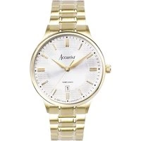 Men's Classic Silver Dial Gold Watch - Gold