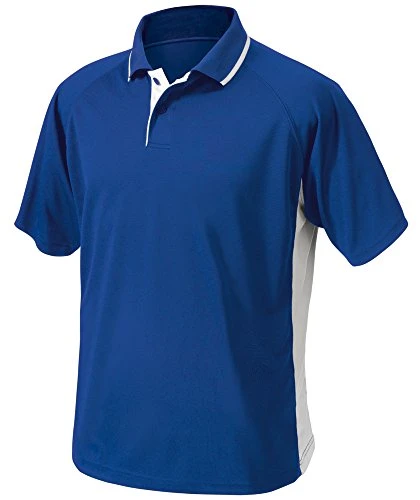 Men's Classic Wicking Polo Shirt, Royal/White, XXL