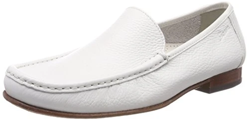 Men's Claudio Moccasin, White Weiss 001, 5.5 UK