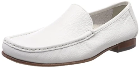 Men's Claudio Moccasin, White Weiss 001, 5.5 UK